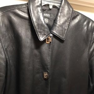 Alfani Outerwear Woman’s Size Medium Black Leather Jacket